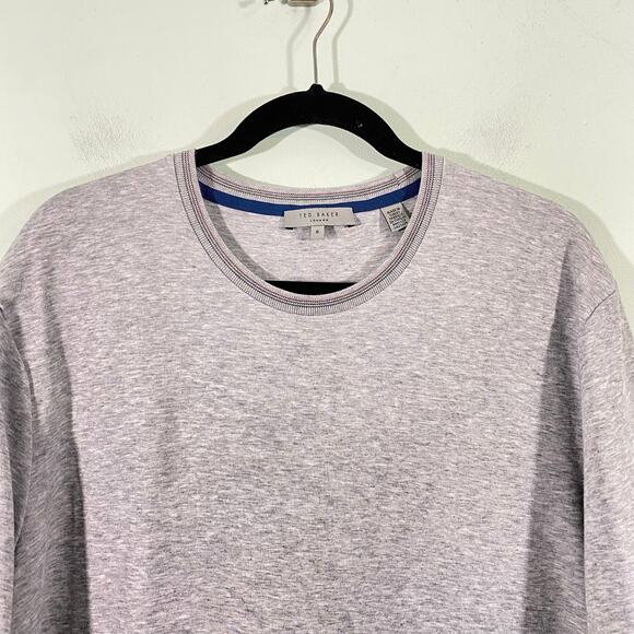 Ted Baker Men's Grey Classic Grey Regular Fit Short Sleeve Tee Size 6 XXL - Picture 2 of 9